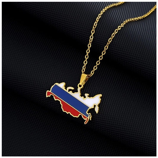 EDELSTAHL "RUSSIA" LÄNDERKETTE - ICERAIN JEWELRY
