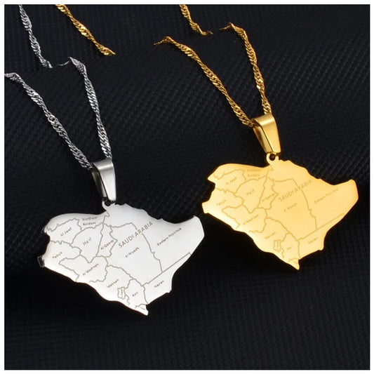 EDELSTAHL "SAUDI ARABIA" LÄNDERKETTE - ICERAIN JEWELRY
