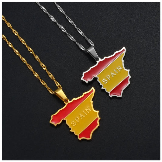 EDELSTAHL "SPAIN" LÄNDERKETTE - ICERAIN JEWELRY