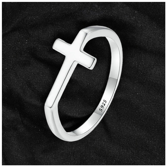 925S SILVER "CROSS" RING - ICERAIN JEWELRY