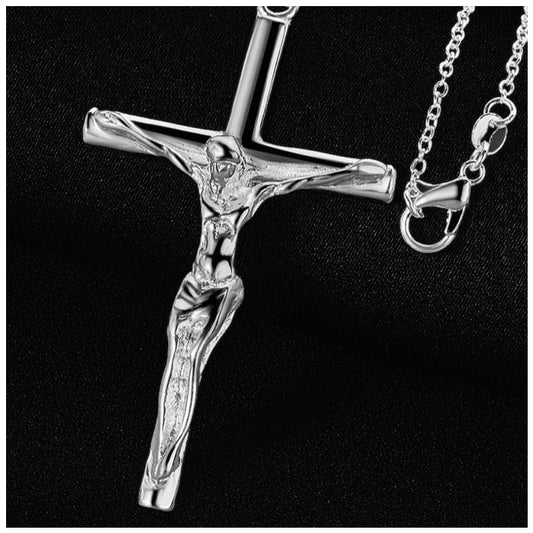 925S SILVER "JESUS" KETTE - ICERAIN JEWELRY