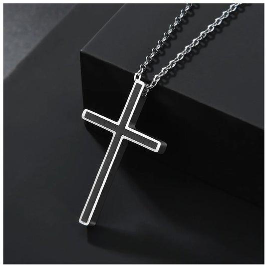 EDELSTAHL "CROSS" KETTE - ICERAIN JEWELRY