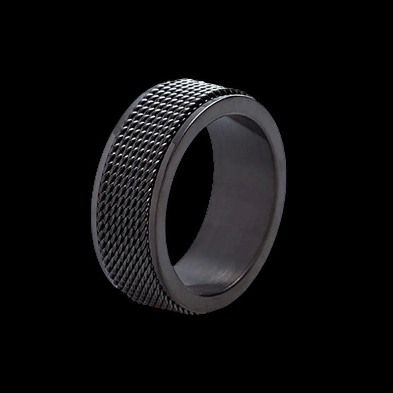 Luxus Edelstahl 8mm "Mesh" Ringe