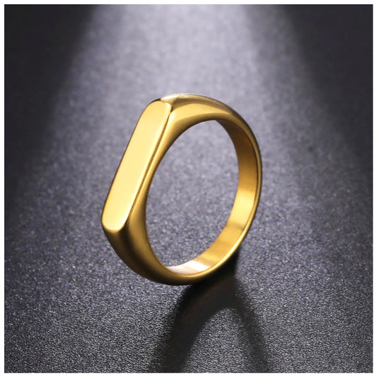 Luxus Edelstahl "Gold Elsa" Ringe