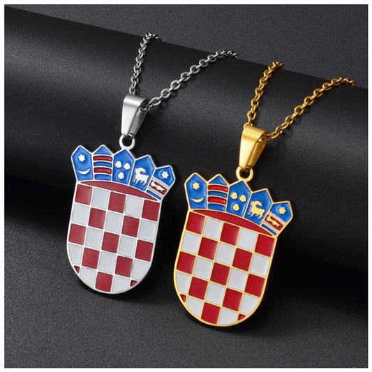 Luxus Edelstahl "Croatia V3" Länderkette - ICERAIN JEWELRY