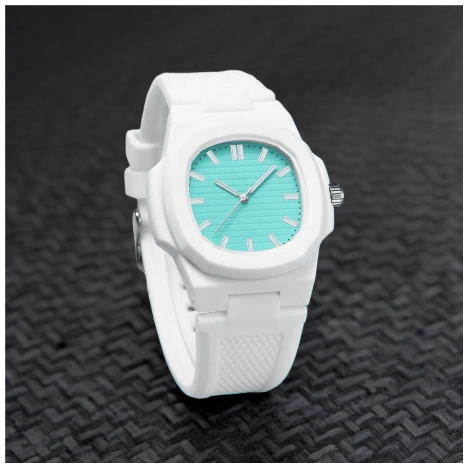 Luxus Designer Silikon "White Wrist" Uhr