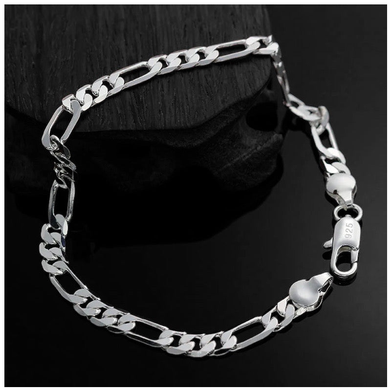 Luxus 925S Silver 4mm "Clavicle" Armbänder