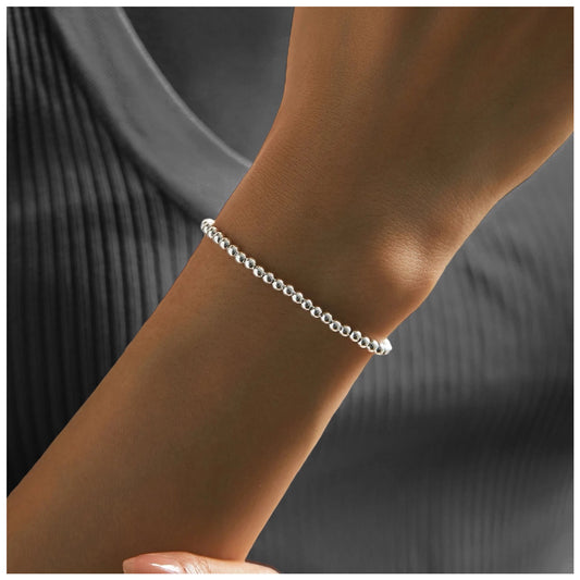 925S SILVER 3MM "PEARL" ARMBAND - ICERAIN JEWELRY