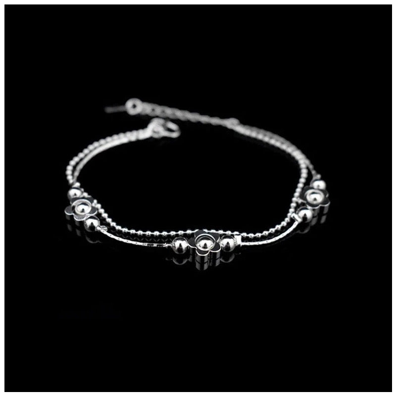 Luxus 925S Silver "Flower" Armbänder