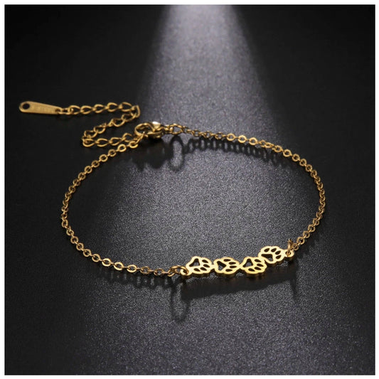 EDELSTAHL "GOLD DOG" ARMBAND - ICERAIN JEWELRY
