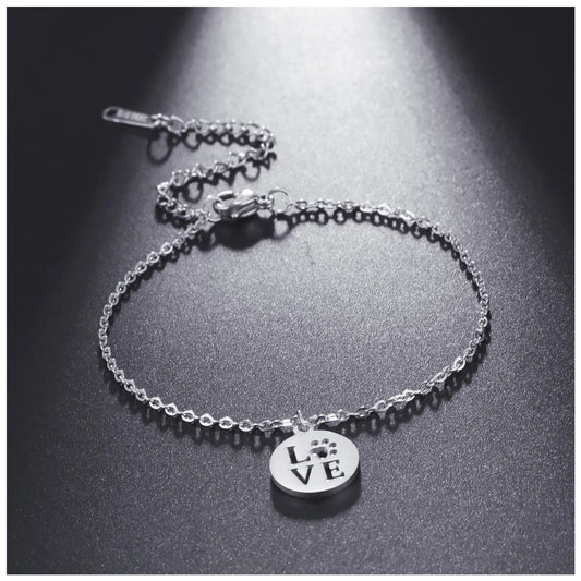 EDELSTAHL "SILVER LOVE DOG" ARMBAND - ICERAIN JEWELRY