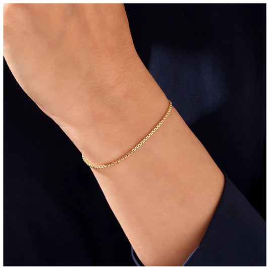 EDELSTAHL 2MM "GOLD BOX" ARMBAND - ICERAIN JEWELRY