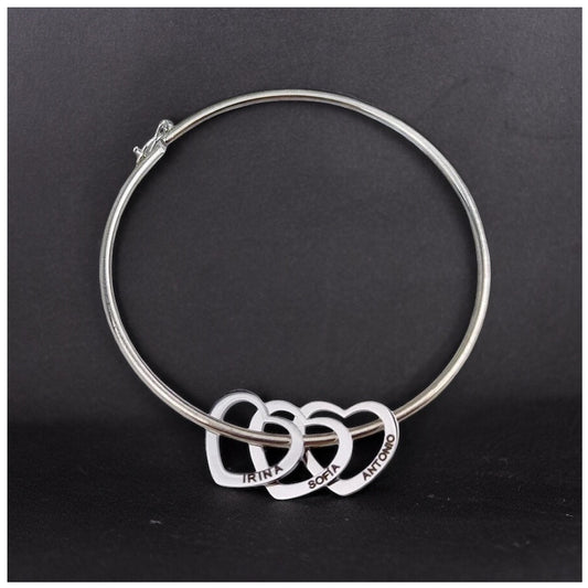 PERSONALISIERTES EDELSTAHL "RING" ARMBAND - ICERAIN JEWELRY