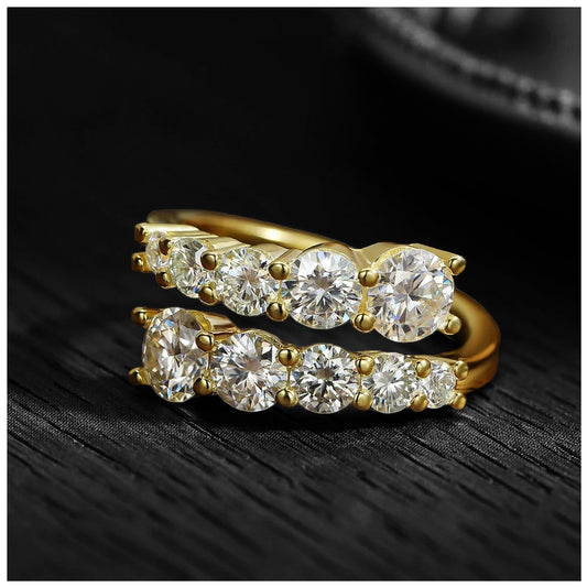 ICED OUT MOISSANITE "ARIA" WEISSGOLD 925S SILVER RING - ICERAIN JEWELRY