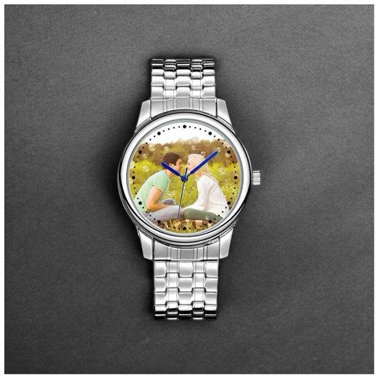 PERSONALISIERTE EDELSTAHL "PHOTO" UHR - ICERAIN JEWELRY