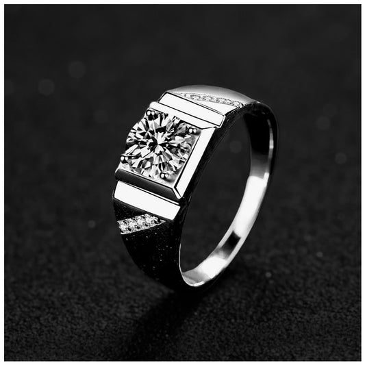 ICED OUT MOISSANITE "BRIDAL" WEISSGOLD 925S SILVER RING - ICERAIN JEWELRY