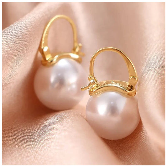 925S SILVER "PEARL" OHRRINGE - ICERAIN JEWELRY