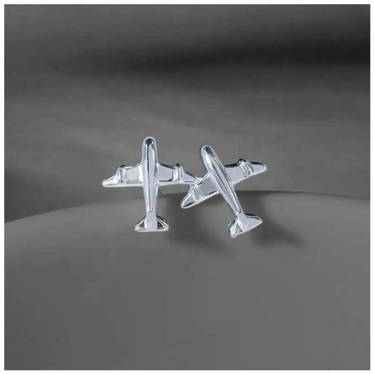 925S SILVER "PLANE" OHRRINGE - ICERAIN JEWELRY