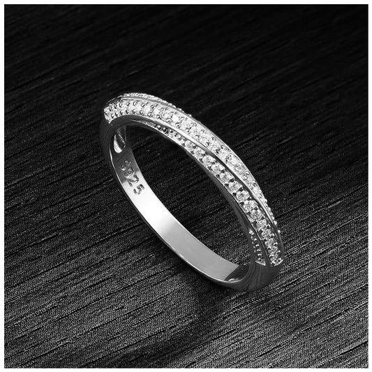 ICED OUT MOISSANITE "ETERNITY" WEISSGOLD 925S SILVER RING - ICERAIN JEWELRY