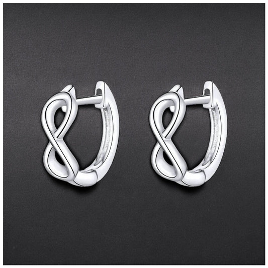 925S SILVER "INFINITY" OHRRINGE - ICERAIN JEWELRY