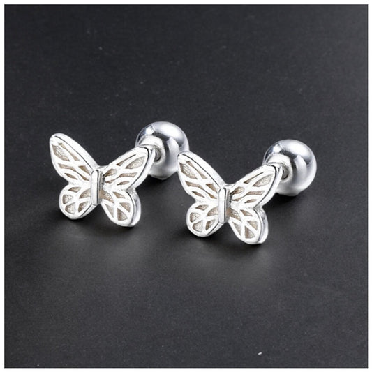 Luxus 925S Silver "Butterfly" Ohrringe