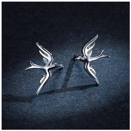925S SILVER "BIRD" OHRRINGE - ICERAIN JEWELRY