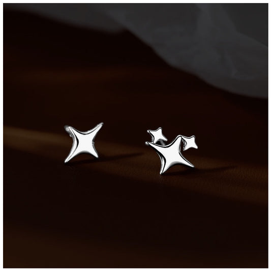 925S SILVER "STAR" OHRRINGE - ICERAIN JEWELRY