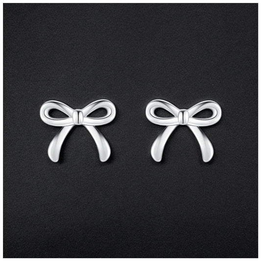 925S SILVER "BOWKNOT" OHRRINGE - ICERAIN JEWELRY