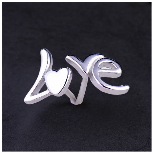925S SILVER "LOVE" OHRRINGE - ICERAIN JEWELRY