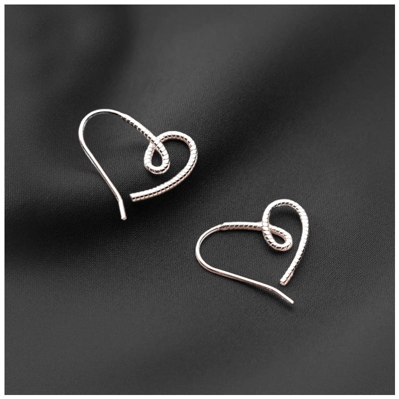 925S SILVER "HEART V2" OHRRINGE - ICERAIN JEWELRY