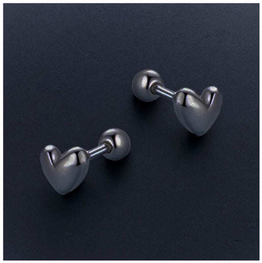 925S SILVER "HEART V3" OHRRINGE - ICERAIN JEWELRY