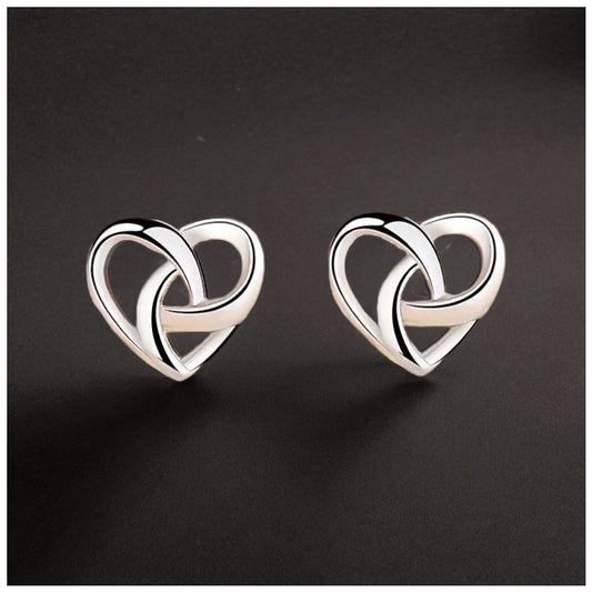 925S SILVER "HEART V4" OHRRINGE - ICERAIN JEWELRY