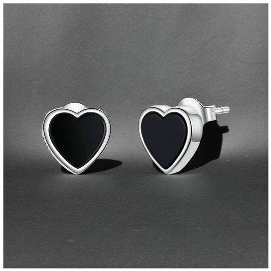 925S SILVER "HEART V7" OHRRINGE - ICERAIN JEWELRY