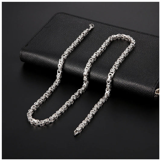 EDELSTAHL 4MM "SILVER KING" KETTE - ICERAIN JEWELRY