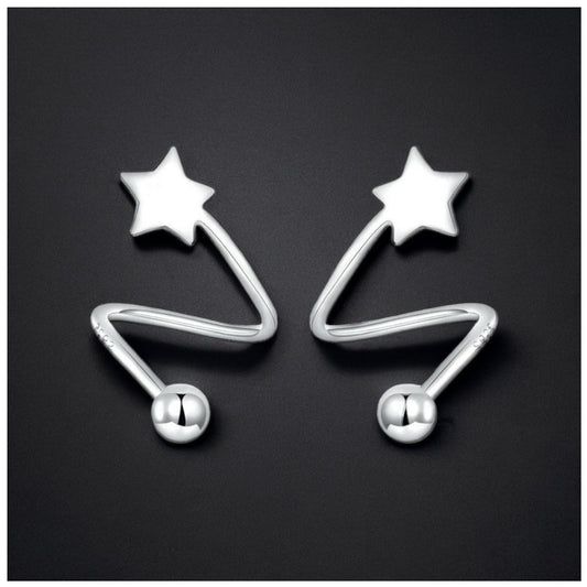 925S SILVER "SHOOTINGSTAR" OHRRINGE - ICERAIN JEWELRY