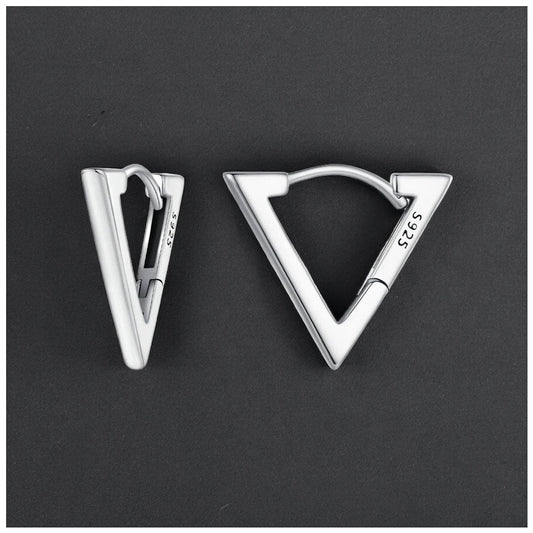 925S SILVER "TRIANGLE" OHRRINGE - ICERAIN JEWELRY