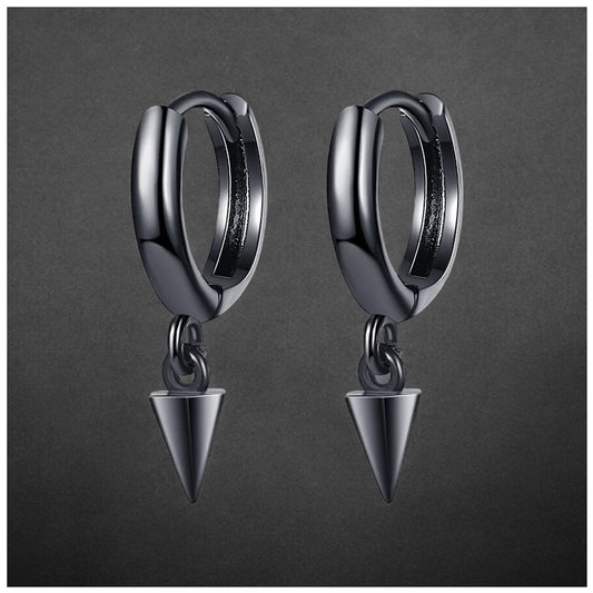 925S SILVER "BLACK PUNK" OHRRINGE - ICERAIN JEWELRY
