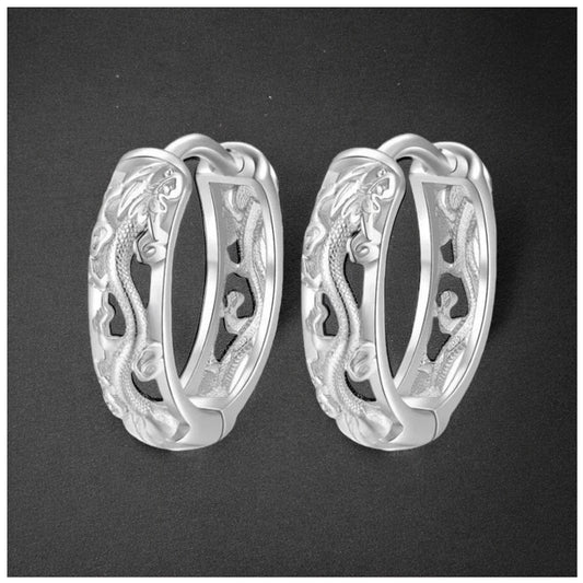 925S SILVER "SILVER DRAGON" OHRRINGE - ICERAIN JEWELRY