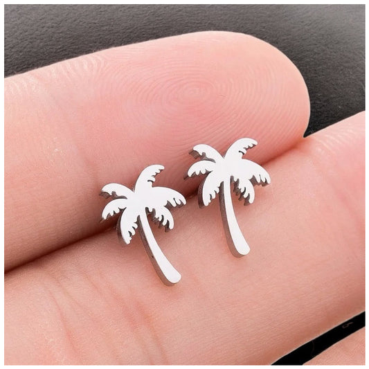 EDELSTAHL "PALM" OHRRINGE - ICERAIN JEWELRY