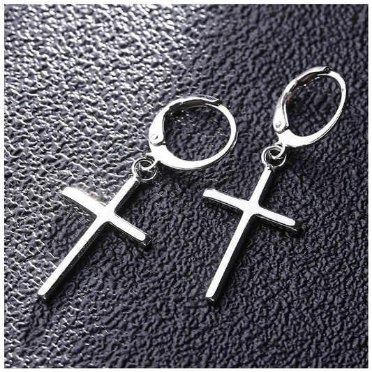 EDELSTAHL "CROSS" OHRRINGE - ICERAIN JEWELRY