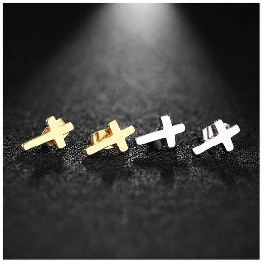 EDELSTAHL "CROSS V3" OHRRINGE - ICERAIN JEWELRY