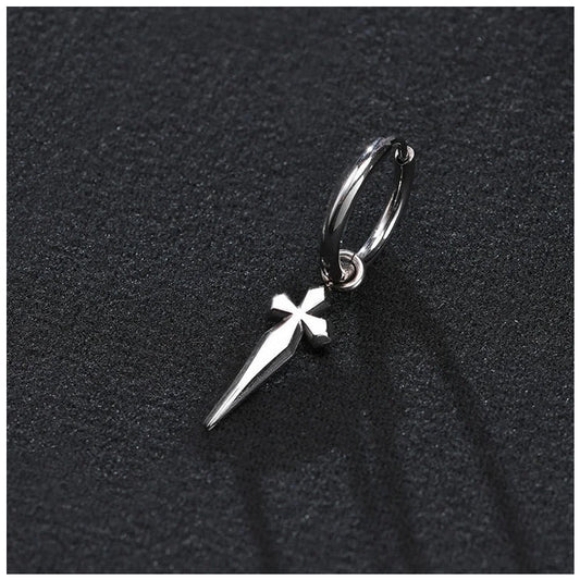 EDELSTAHL "CROSS V5" OHRRINGE - ICERAIN JEWELRY