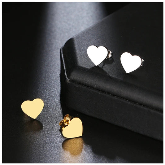 EDELSTAHL "HEART" OHRRINGE - ICERAIN JEWELRY