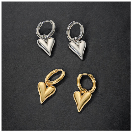 EDELSTAHL "HEART V2" OHRRINGE - ICERAIN JEWELRY