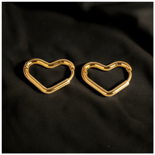 EDELSTAHL "HEART V3" OHRRINGE - ICERAIN JEWELRY