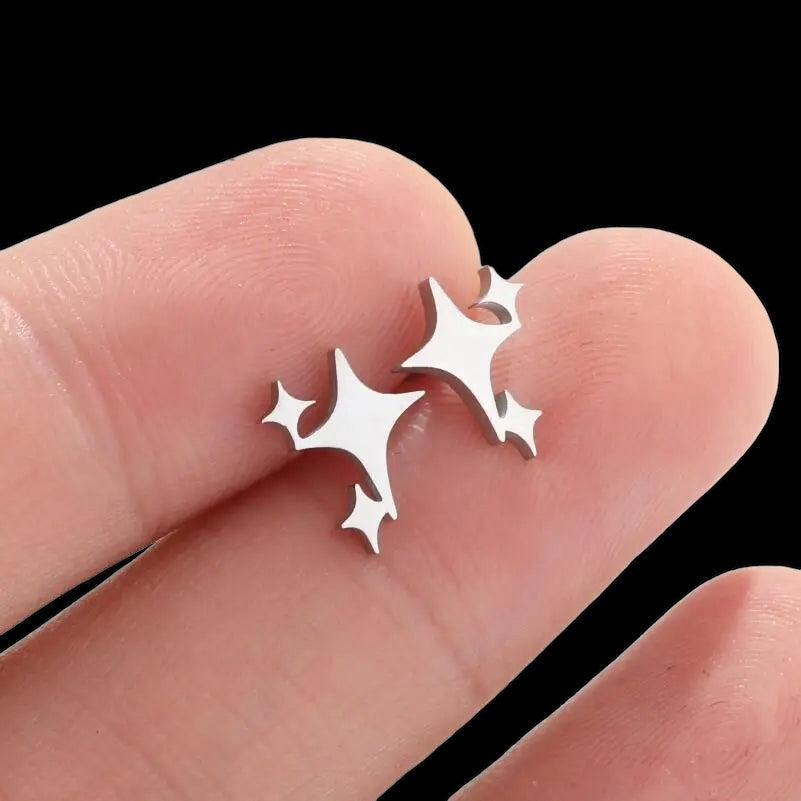 EDELSTAHL "STAR" OHRRINGE - ICERAIN JEWELRY