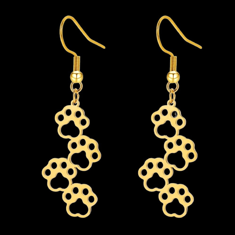 EDELSTAHL "GOLD DOG V2" OHRRINGE - ICERAIN JEWELRY