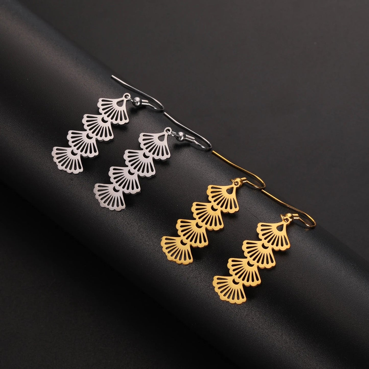 EDELSTAHL "SILVER FEWAR" OHRRINGE - ICERAIN JEWELRY