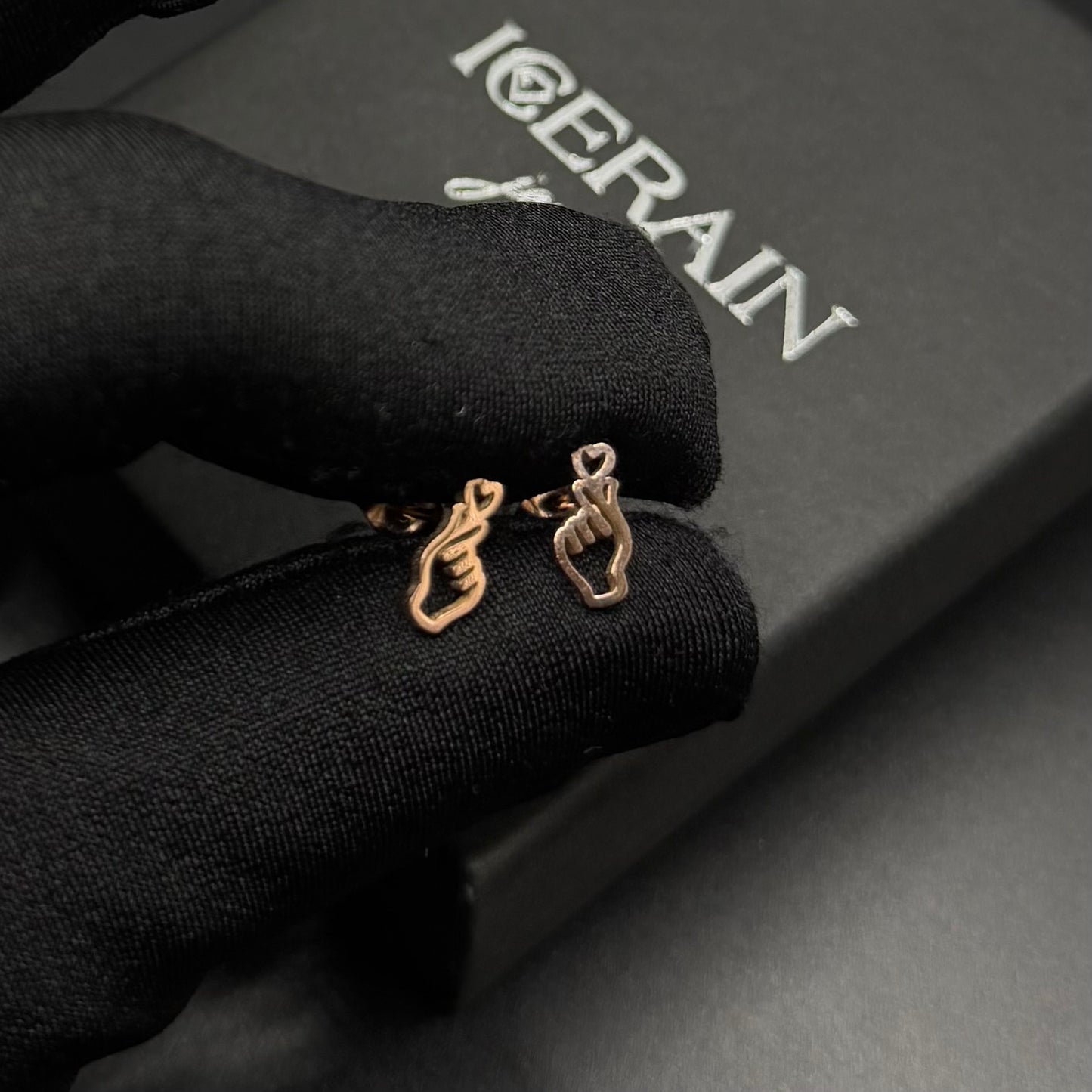 EDELSTAHL "HANDLOVE" OHRRINGE - ICERAIN JEWELRY