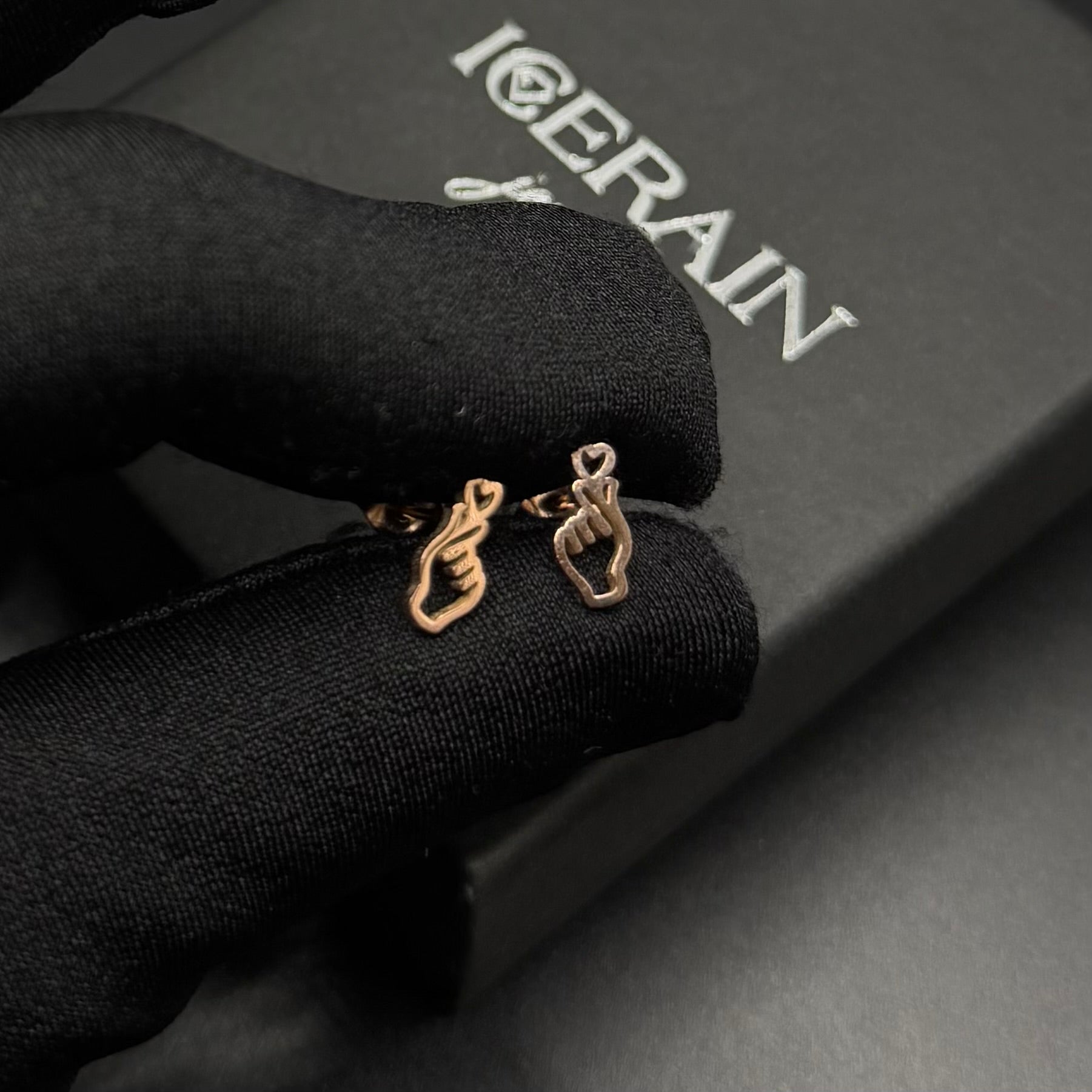 EDELSTAHL "HANDLOVE" OHRRINGE - ICERAIN JEWELRY